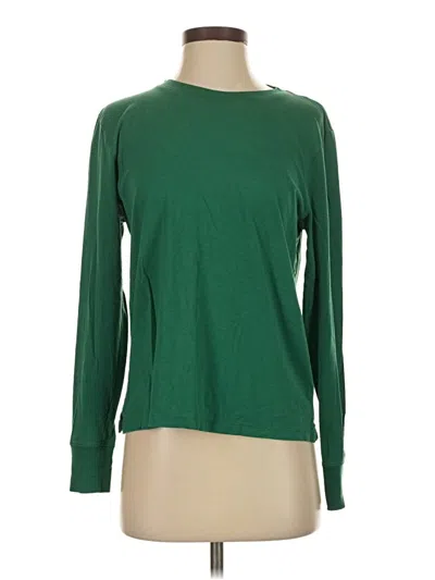Pre-owned Jcrew Long Sleeve T-shirt In Green