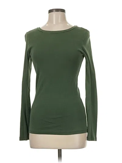 Pre-owned Jcrew Long Sleeve T-shirt In Green