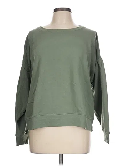 Pre-owned Jcrew Long Sleeve T-shirt In Green