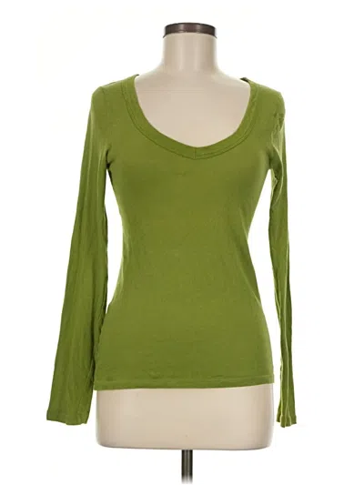 Pre-owned Jcrew Long Sleeve T-shirt In Green