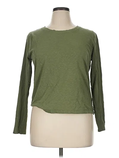 Pre-owned Jcrew Long Sleeve T-shirt In Green