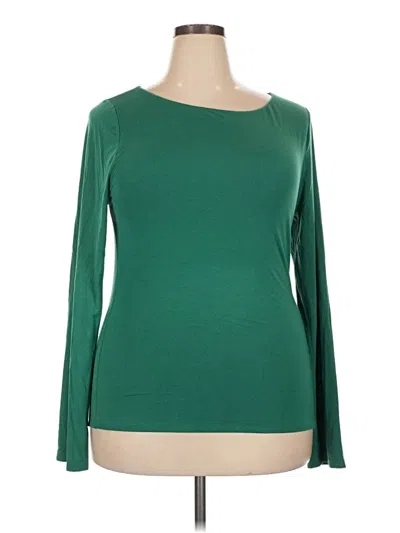 Pre-owned Jcrew Long Sleeve T-shirt In Green