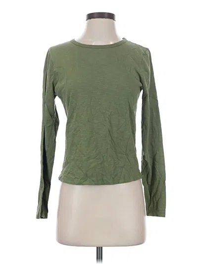 Pre-owned Jcrew Long Sleeve T-shirt In Green