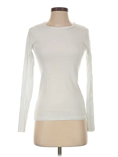 Pre-owned Jcrew Long Sleeve T-shirt In Ivory
