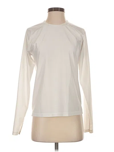 Pre-owned Jcrew Long Sleeve T-shirt In Ivory