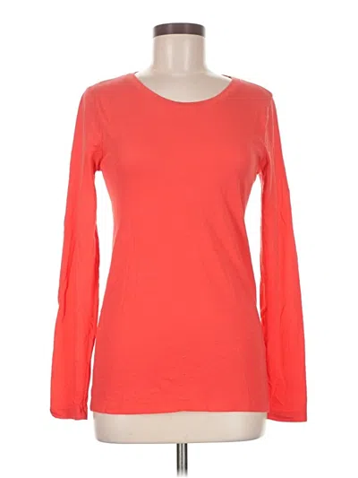 Pre-owned Jcrew Long Sleeve T-shirt In Orange