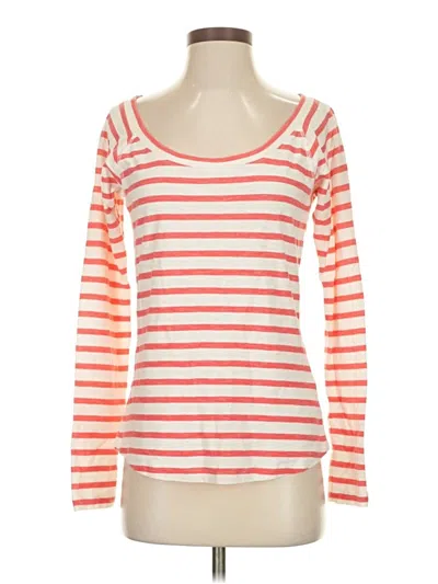 Pre-owned Jcrew Long Sleeve T-shirt In Orange
