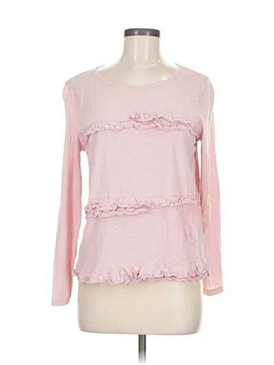 Pre-owned Jcrew Long Sleeve T-shirt In Pink