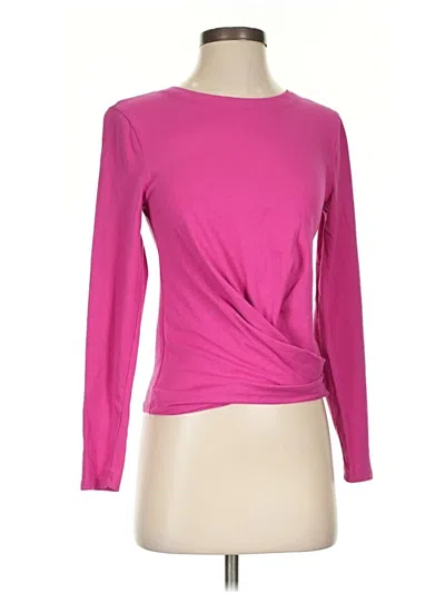 Pre-owned Jcrew Long Sleeve T-shirt In Pink