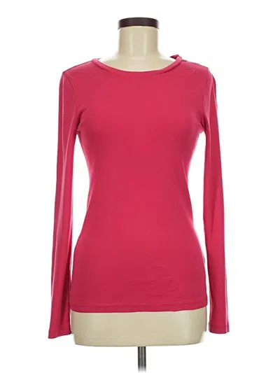 Pre-owned Jcrew Long Sleeve T-shirt In Pink