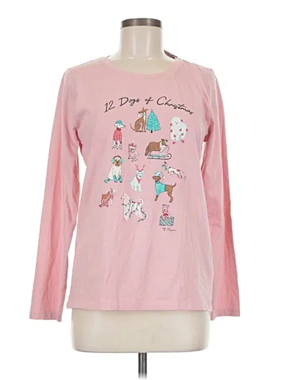 Jcrew Long Sleeve T-shirt In Pink