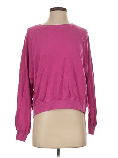 Pre-owned Jcrew Long Sleeve T-shirt In Pink