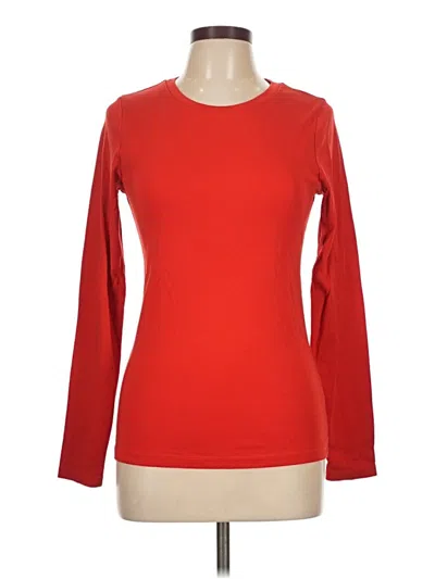 Pre-owned Jcrew Long Sleeve T-shirt In Red