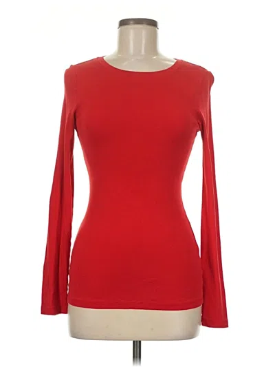 Pre-owned Jcrew Long Sleeve T-shirt In Red