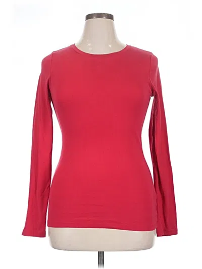 Pre-owned Jcrew Long Sleeve T-shirt In Red