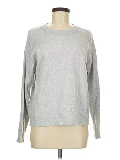 Pre-owned Jcrew Long Sleeve T-shirt In Silver