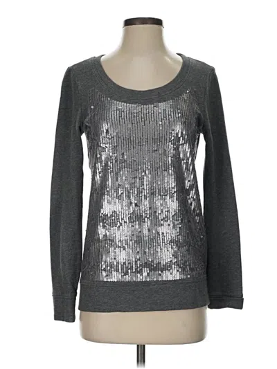 Pre-owned Jcrew Long Sleeve T-shirt In Silver