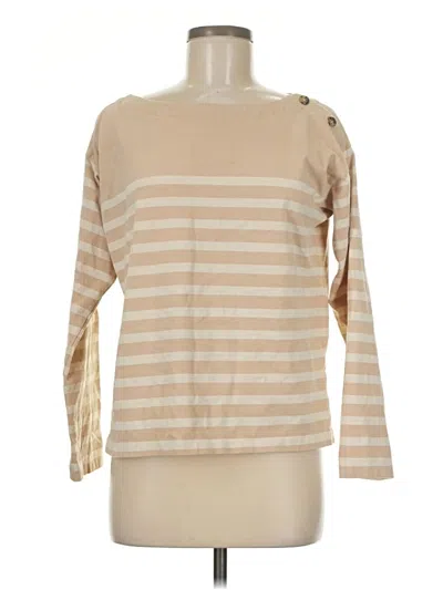 Pre-owned Jcrew Long Sleeve T-shirt In Tan