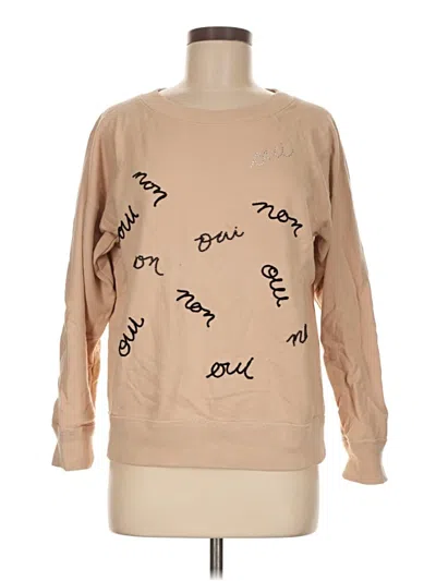 Pre-owned Jcrew Long Sleeve T-shirt In Tan