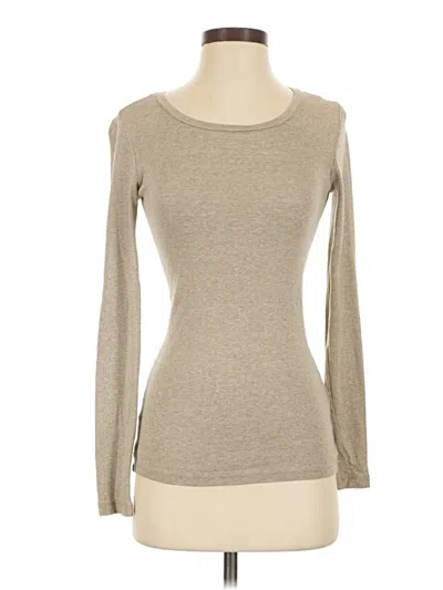 Pre-owned Jcrew Long Sleeve T-shirt In Tan