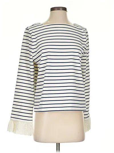 Pre-owned Jcrew Long Sleeve T-shirt In White