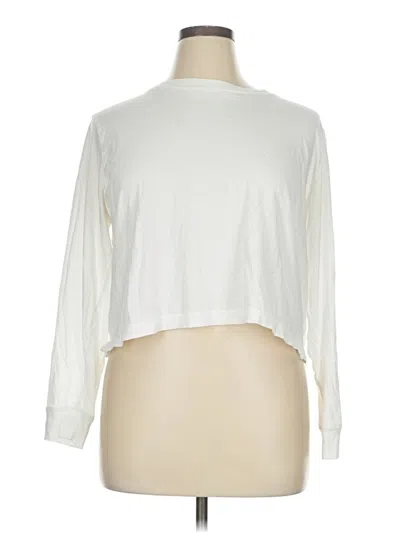 Pre-owned Jcrew Long Sleeve T-shirt In White