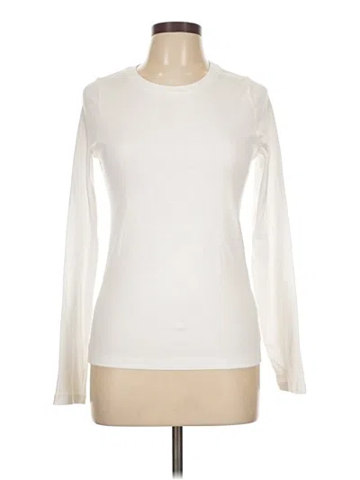 Pre-owned Jcrew Long Sleeve T-shirt In White