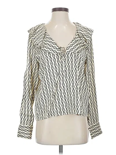 Pre-owned Jcrew Long Sleeve T-shirt In White