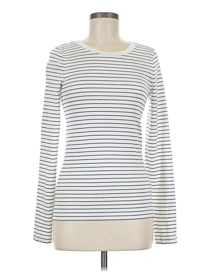 Pre-owned Jcrew Long Sleeve T-shirt In White