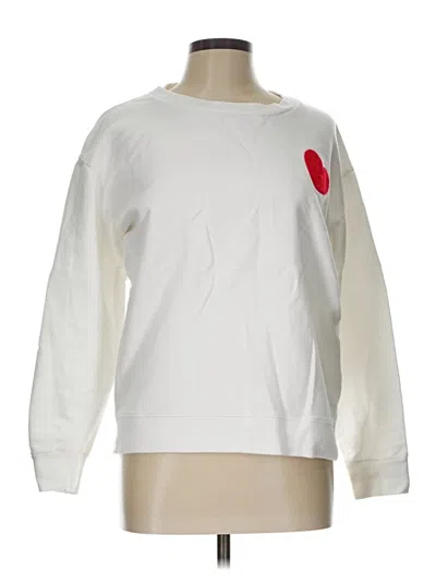 Pre-owned Jcrew Long Sleeve T-shirt In White
