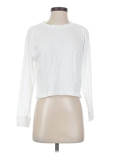 Pre-owned Jcrew Long Sleeve T-shirt In White