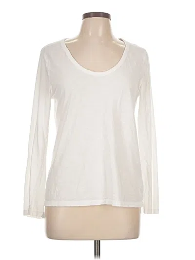 Pre-owned Jcrew Long Sleeve T-shirt In White