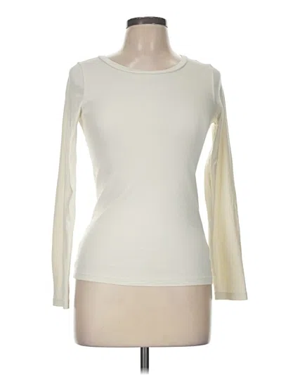 Pre-owned Jcrew Long Sleeve T-shirt In White