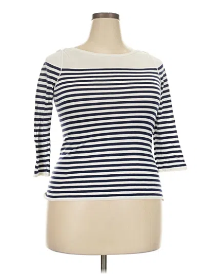 Pre-owned Jcrew Long Sleeve T-shirt In White