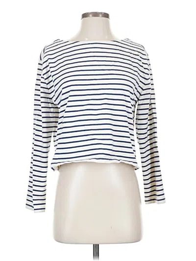 Pre-owned Jcrew Long Sleeve T-shirt In White