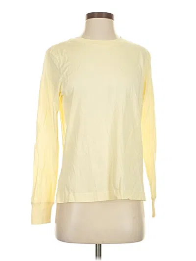 Pre-owned Jcrew Long Sleeve T-shirt In Yellow