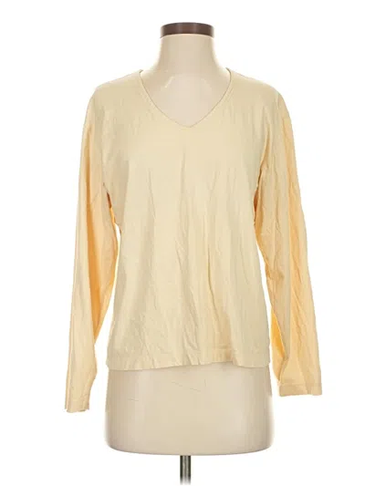 Pre-owned Jcrew Long Sleeve T-shirt In Yellow