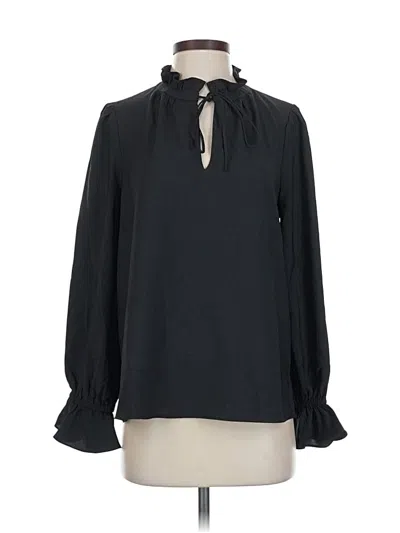 Pre-owned Jcrew Long Sleeve Turtleneck In Black