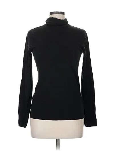 Pre-owned Jcrew Long Sleeve Turtleneck In Black