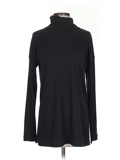 Pre-owned Jcrew Long Sleeve Turtleneck In Black