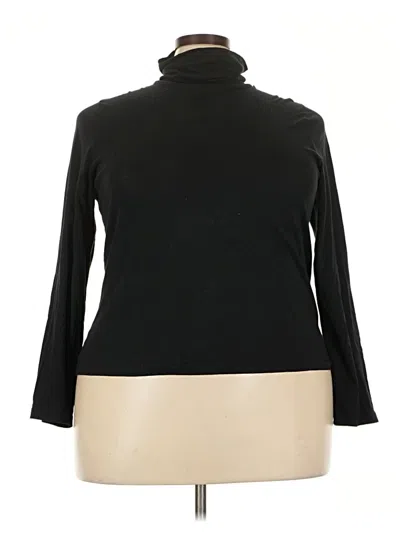 Pre-owned Jcrew Long Sleeve Turtleneck In Black