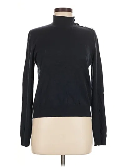 Pre-owned Jcrew Long Sleeve Turtleneck In Black