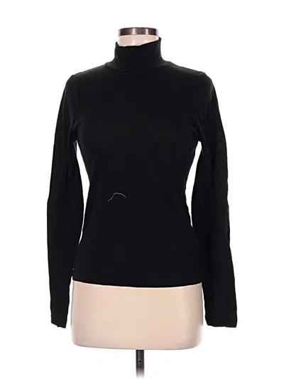 Pre-owned Jcrew Long Sleeve Turtleneck In Black