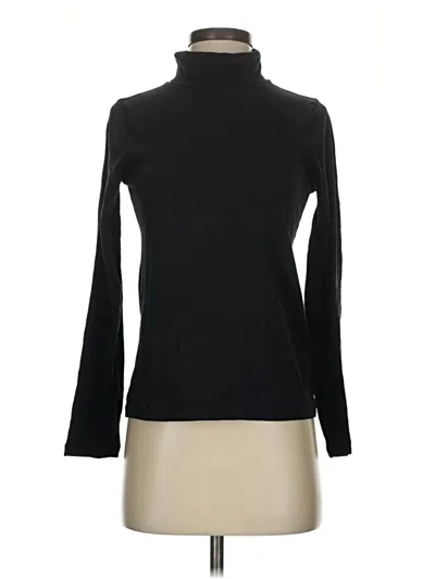 Pre-owned Jcrew Long Sleeve Turtleneck In Black