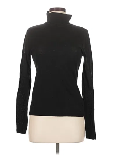 Pre-owned Jcrew Long Sleeve Turtleneck In Black