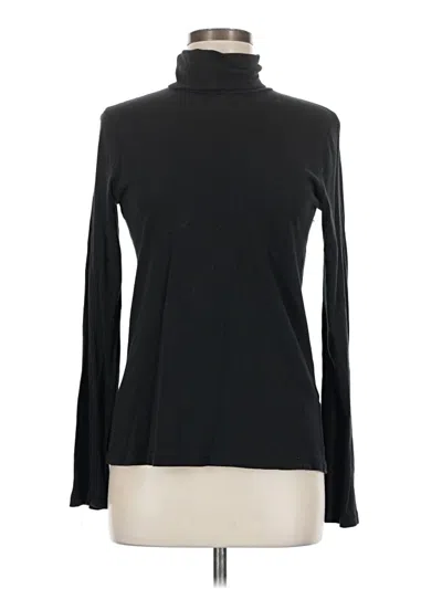 Pre-owned Jcrew Long Sleeve Turtleneck In Black