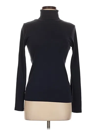 Pre-owned Jcrew Long Sleeve Turtleneck In Black