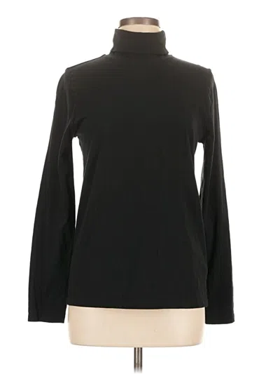 Pre-owned Jcrew Long Sleeve Turtleneck In Black