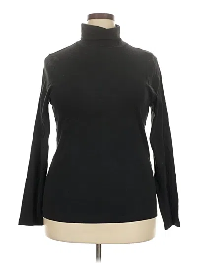 Jcrew Long Sleeve Turtleneck In Black