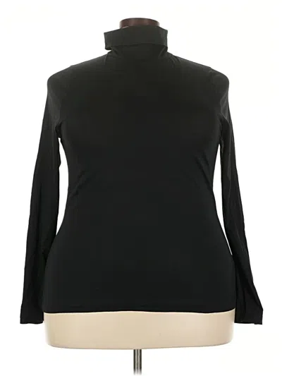 Pre-owned Jcrew Long Sleeve Turtleneck In Black